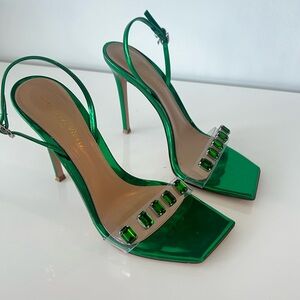 Gianvito Rossi Ribbon Candy 105 leather sandals size 38